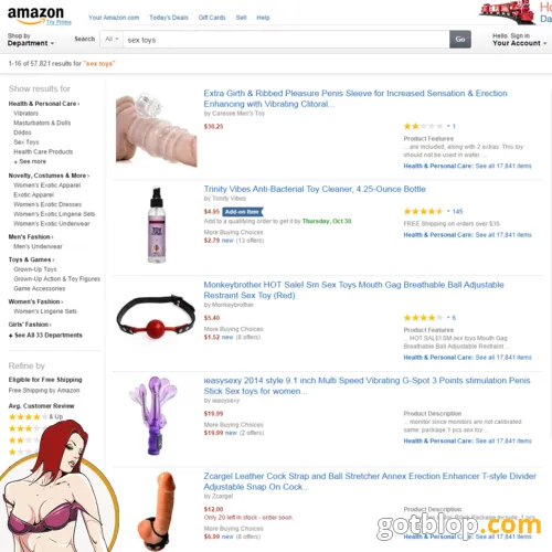 online adult shop Amazon.com