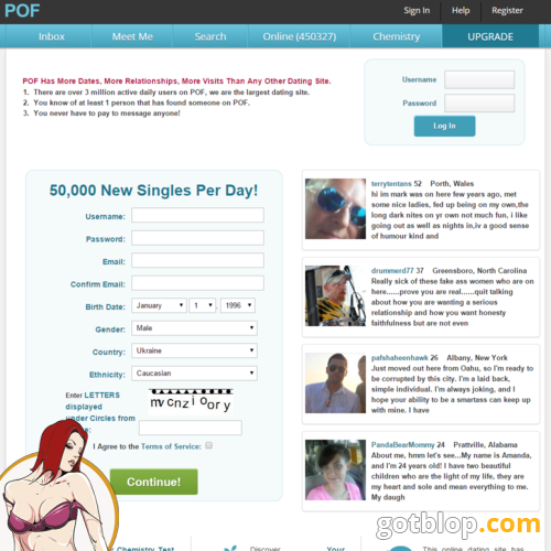 adult dating site Pof